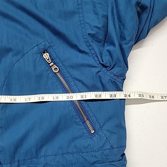 VTG London Fog Mens Blue Winter Coat Size Medium Oversized W Lining *Read* - Picture 6 of 16